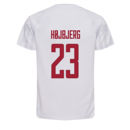 Danmark Pierre-Emile Hojbjerg #23 Bortatröja VM 2022 Kortärmad